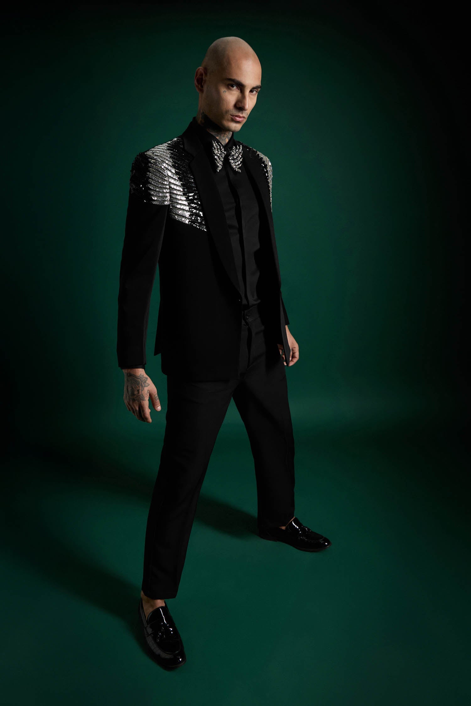Hand Embroidered Tuxedo