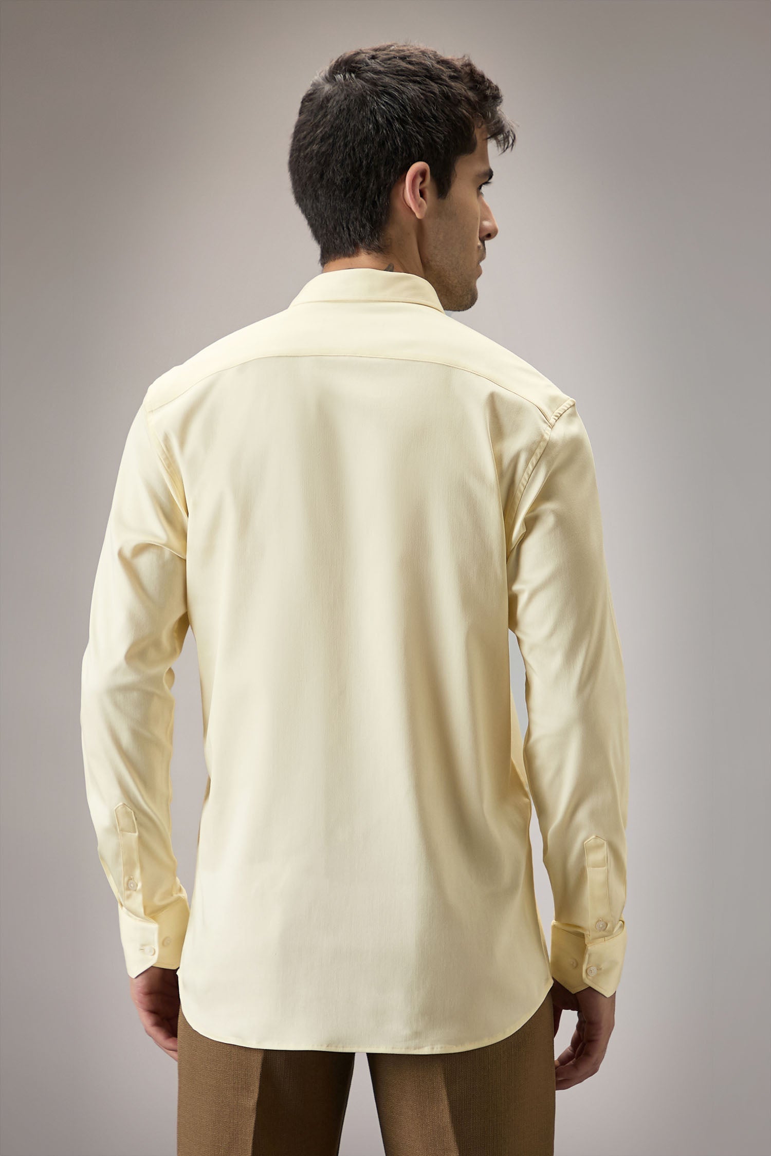 Cora (Heart)  - Hand Embroidered Designer Shirt -Ivory