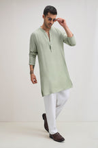 Haryali Hues Kurta  - Pistachio(Green)