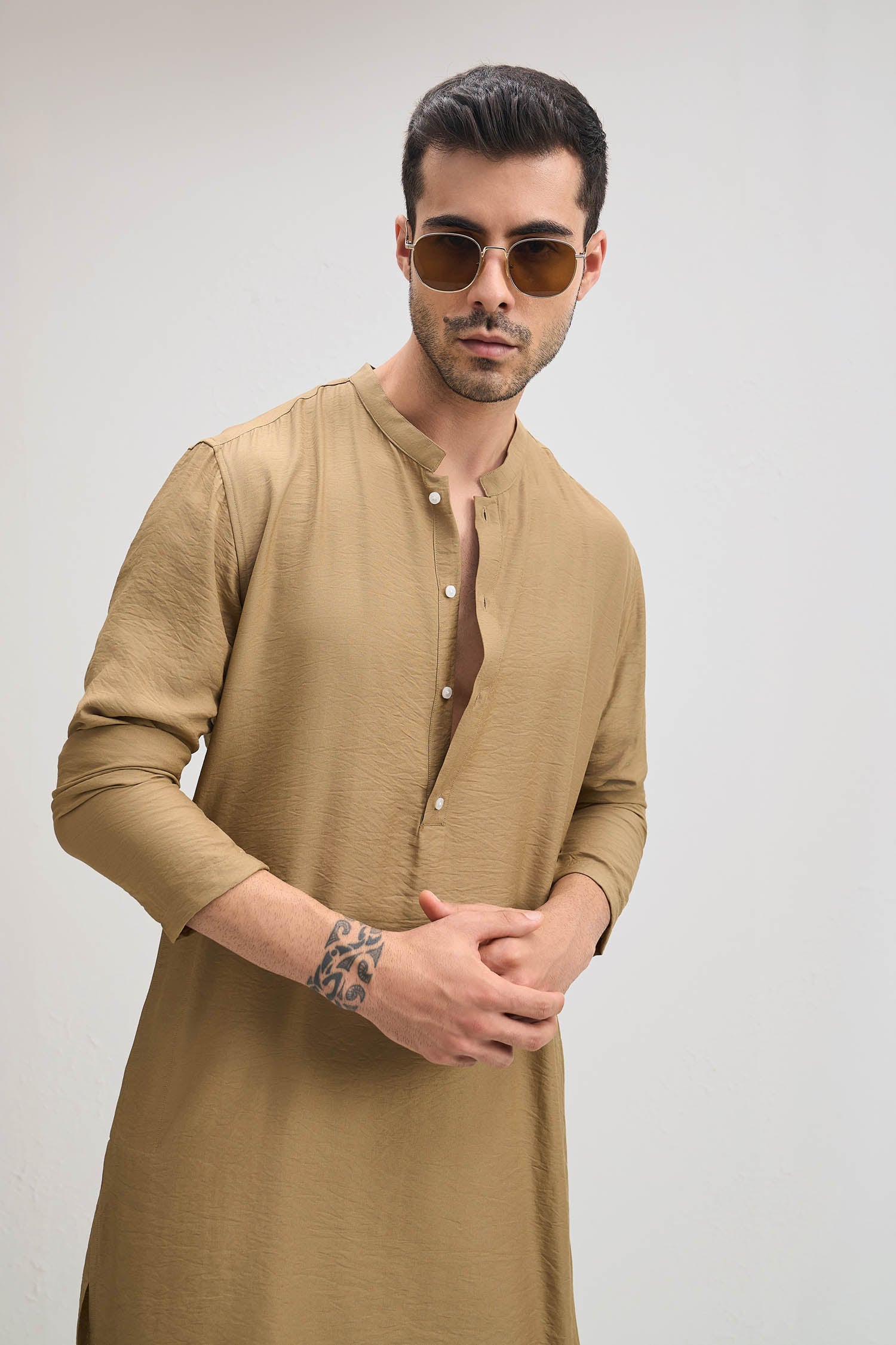 Sunhera Swag Kurta - Caramel Brown