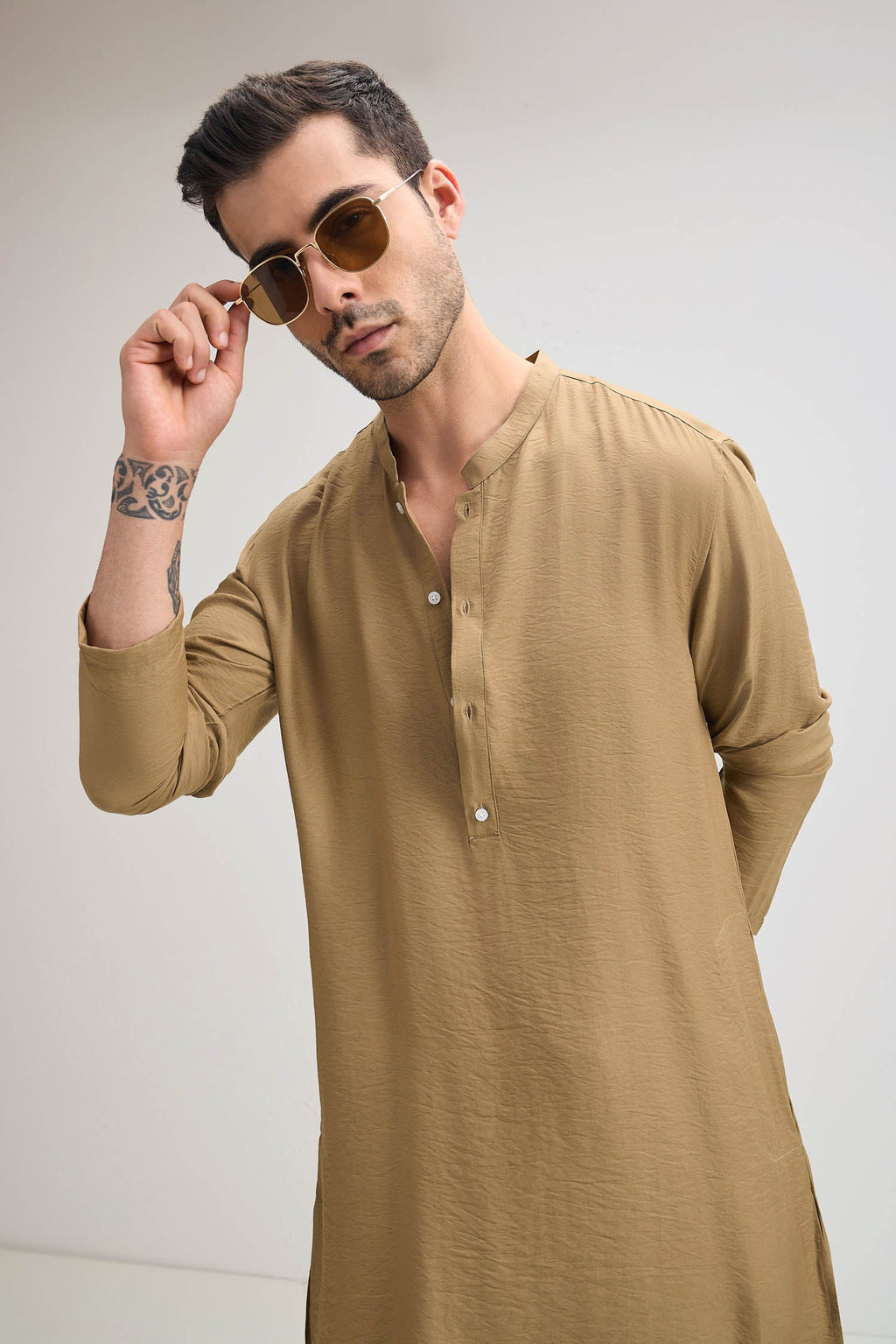 Sunhera Swag Kurta - Caramel Brown
