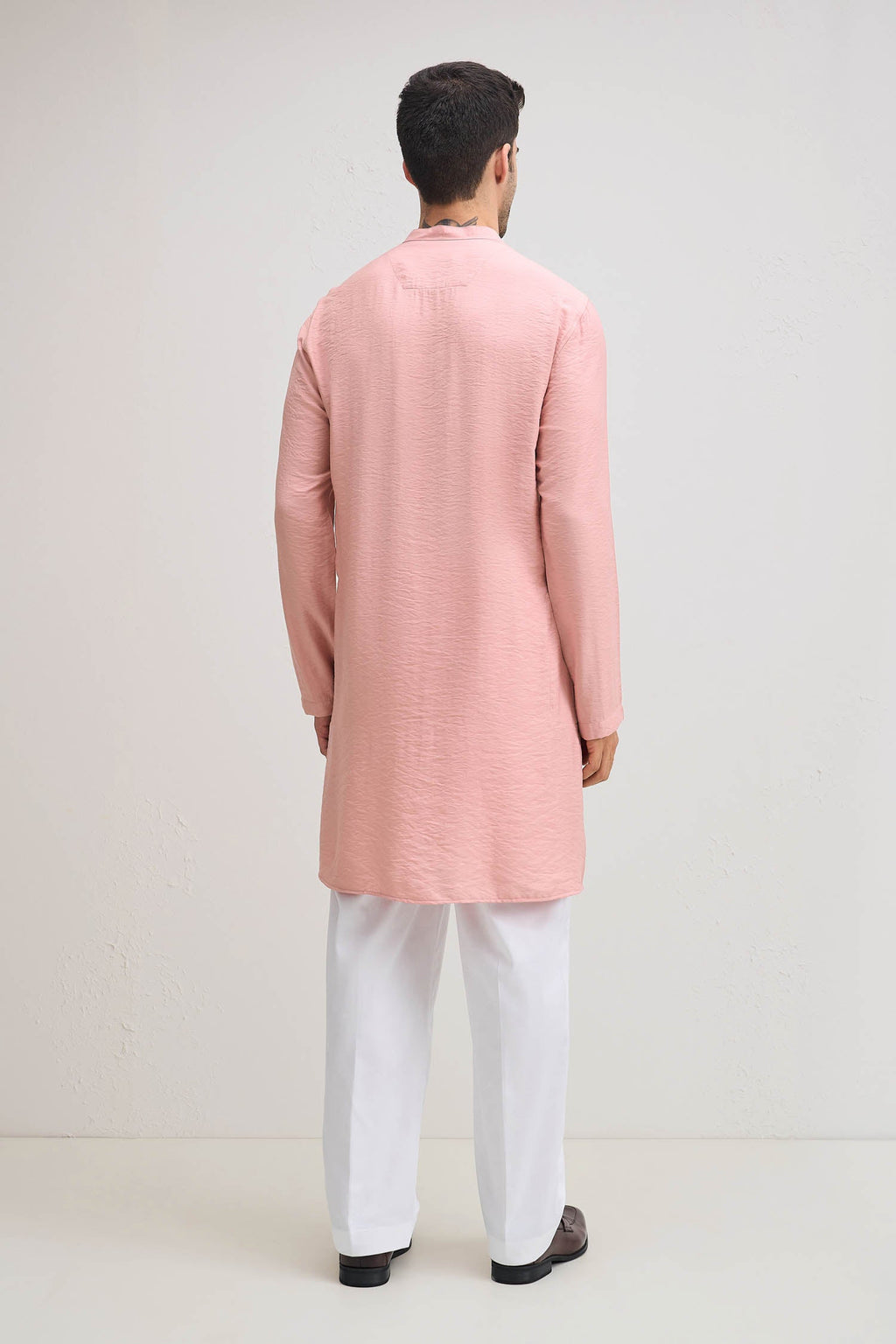 Gulab-e-basanti Kurta - Salmon Pink
