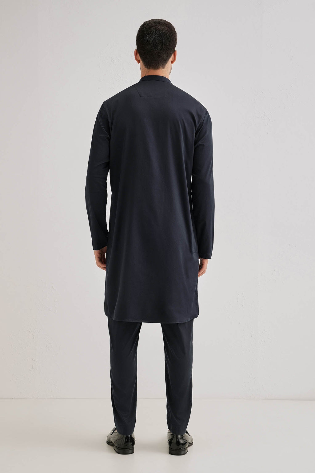 Lynx - Hand Embroidered Designer Kurta - Navy