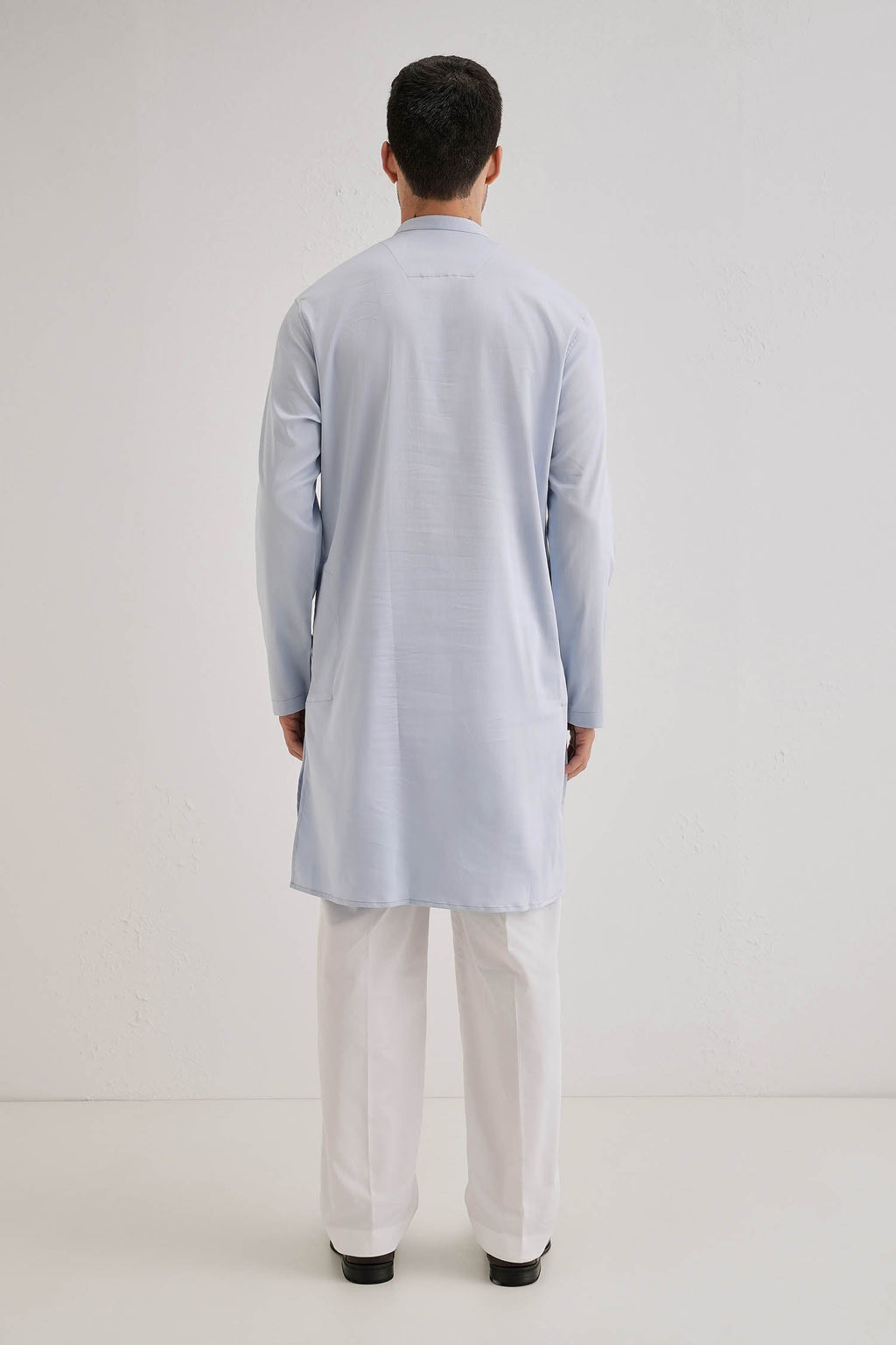 Speculum(Mirror) - Hand Embroidered Designer Kurta - Powder Blue