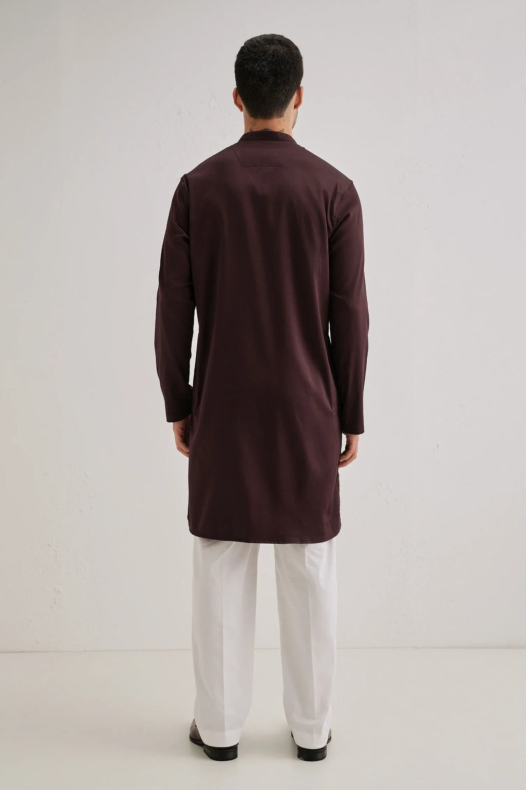 Lynx - Hand Embroidered Designer Kurta - Wine