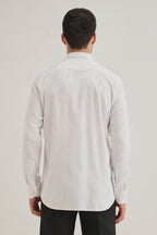Quackery- Hand Embroidered Designer Shirt - White