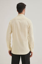 Bear-y-rich - Hand Embroidered Designer Shirt - Ivory