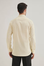 Bobcat - Hand Embroidered Designer Shirt - Ivory