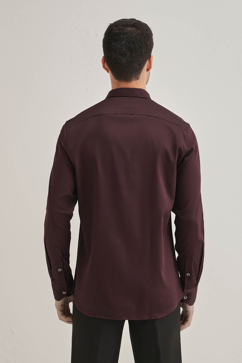 Paws Hand Embroidered Designer Shirt - Wine