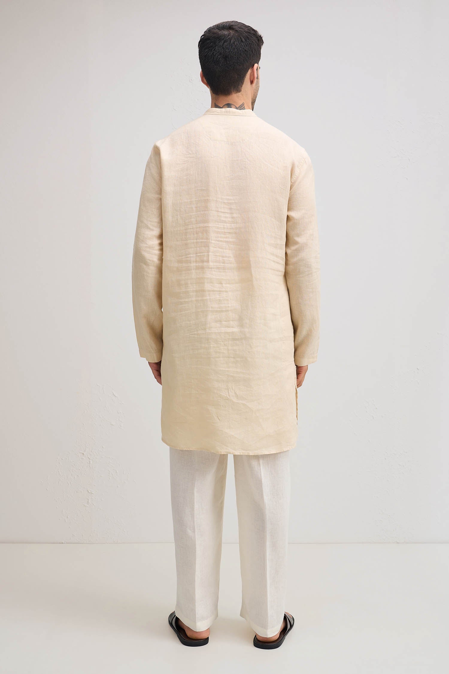 Irish Linen Kurta - beige
