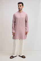 Irish Linen Kurta - Dusky Pink