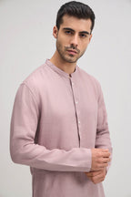 Irish Linen Kurta - Dusky Pink