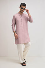 Irish Linen Kurta - Dusky Pink
