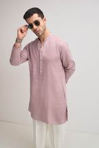 Irish Linen Kurta - Dusky Pink