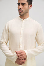 Irish Linen Kurta - Ivory