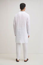 Irish Linen Kurta - White