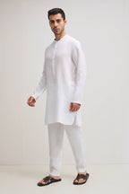 Irish Linen Kurta - White