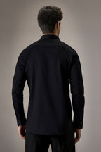 Bikini - Hand Embroidered Designer Shirt - Black