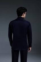 Gini(Bull) - Hand Embroidered Designer Shirt - Navy