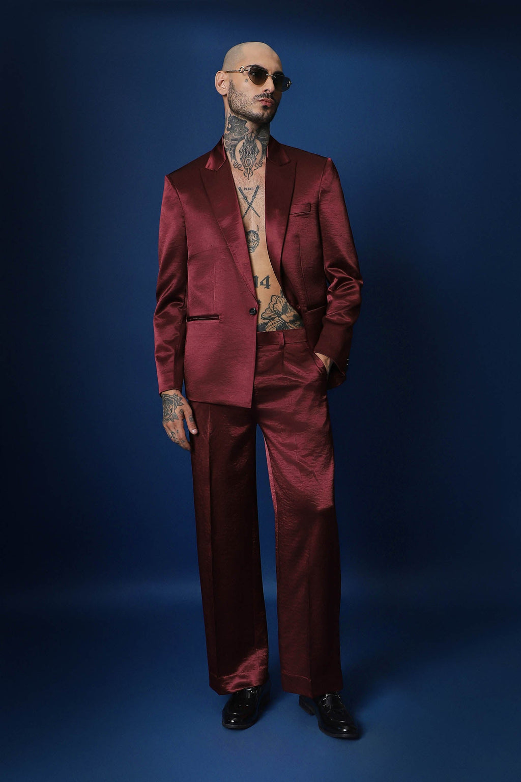 Tuxedo- Cherry Red / Relaxed Fit