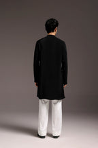 Pollen - Hand Embroidered Designer Kurta - Black