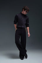 Scourge(Scorpion) - Hand Embroidered Designer Shirt - Black