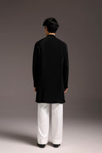 Jagged(Scorpion) - Hand Embroidered Designer Kurta - Black
