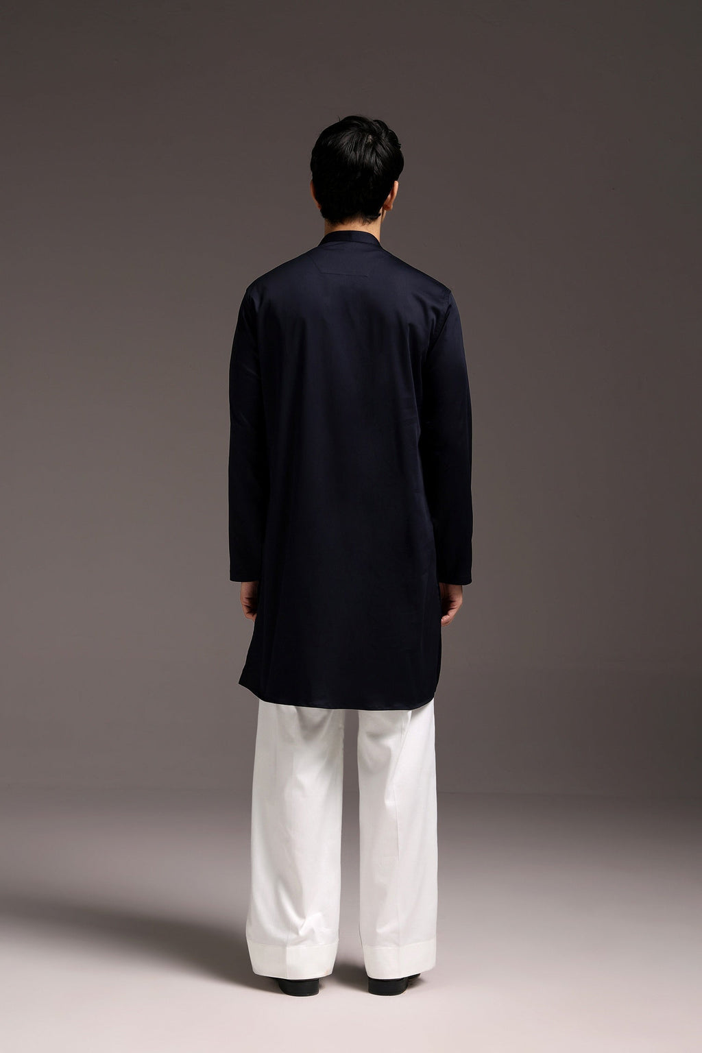 Tusk - Hand Embroidered Designer Kurta - Navy