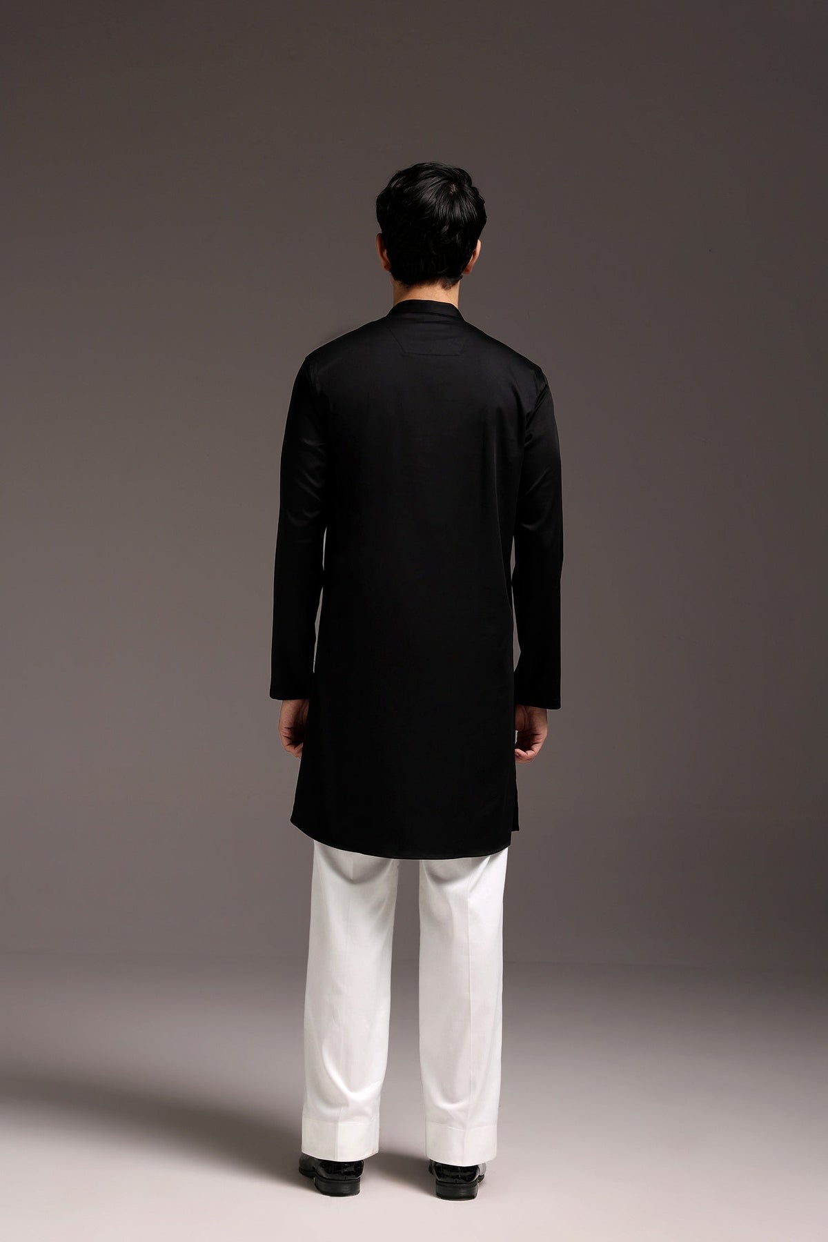 Nandi(Bull) - Hand Embroidered Designer Kurta - Black