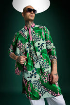 Banana Leaf-hand Embroidered Designer Bundi