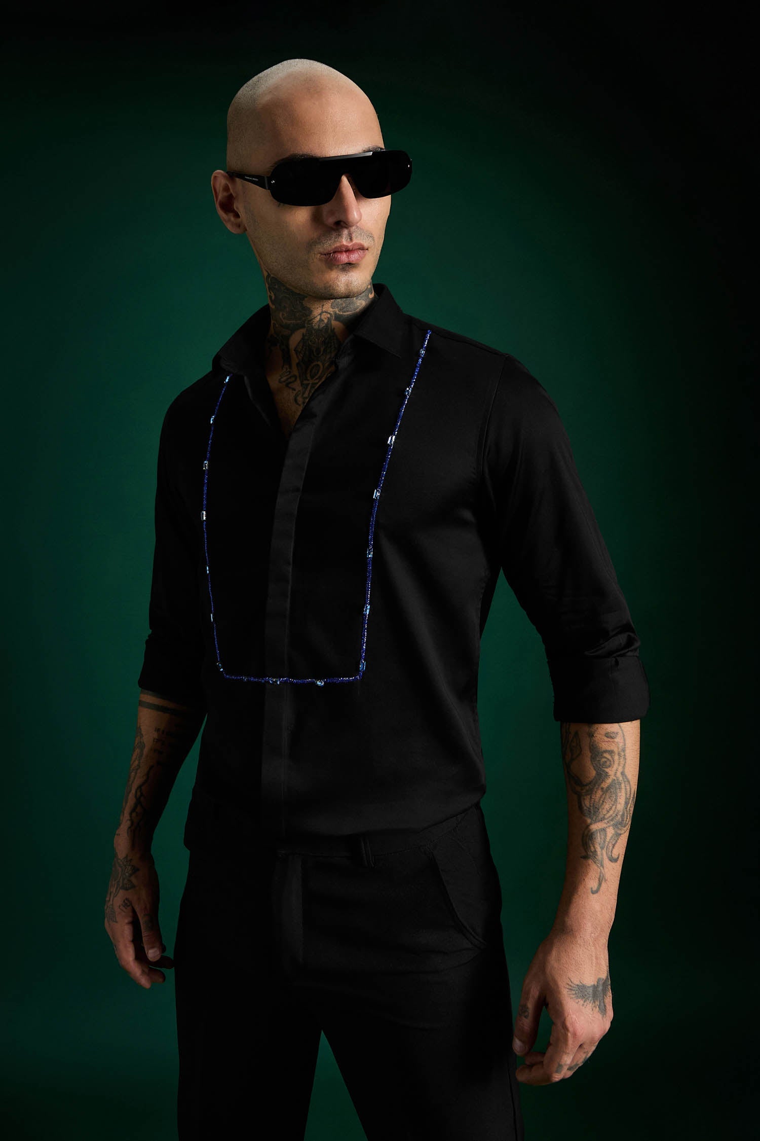 Forms- Hand Embroidered Designer Shirt