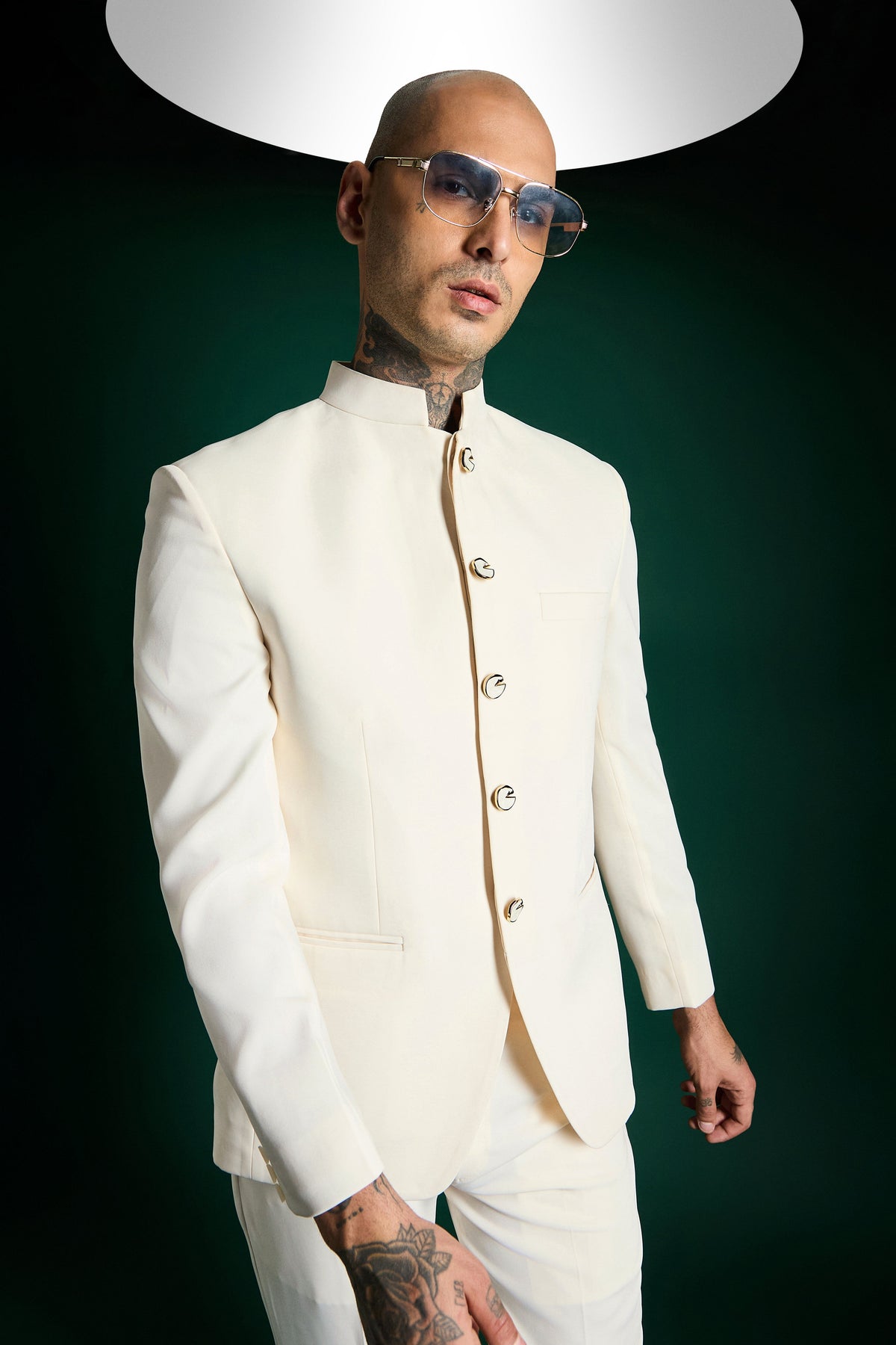 The Highness Bandhgala - Ivory