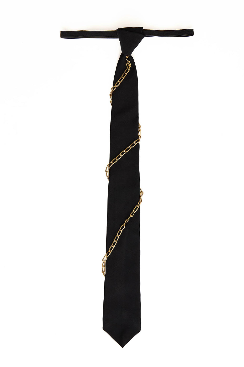 Metal Chain- Hand Embroidered Designer Tie