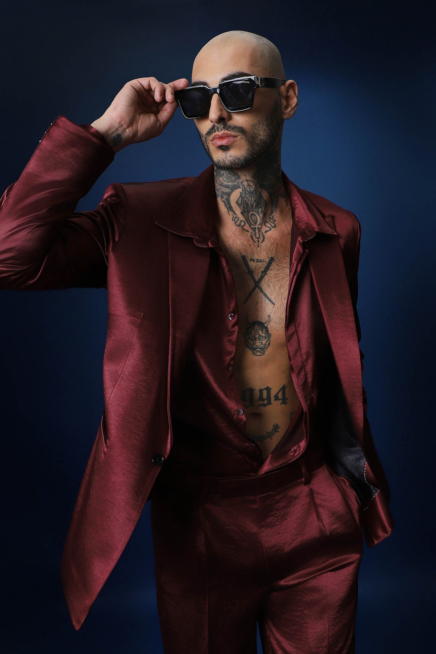 Tuxedo- Cherry Red / Relaxed Fit