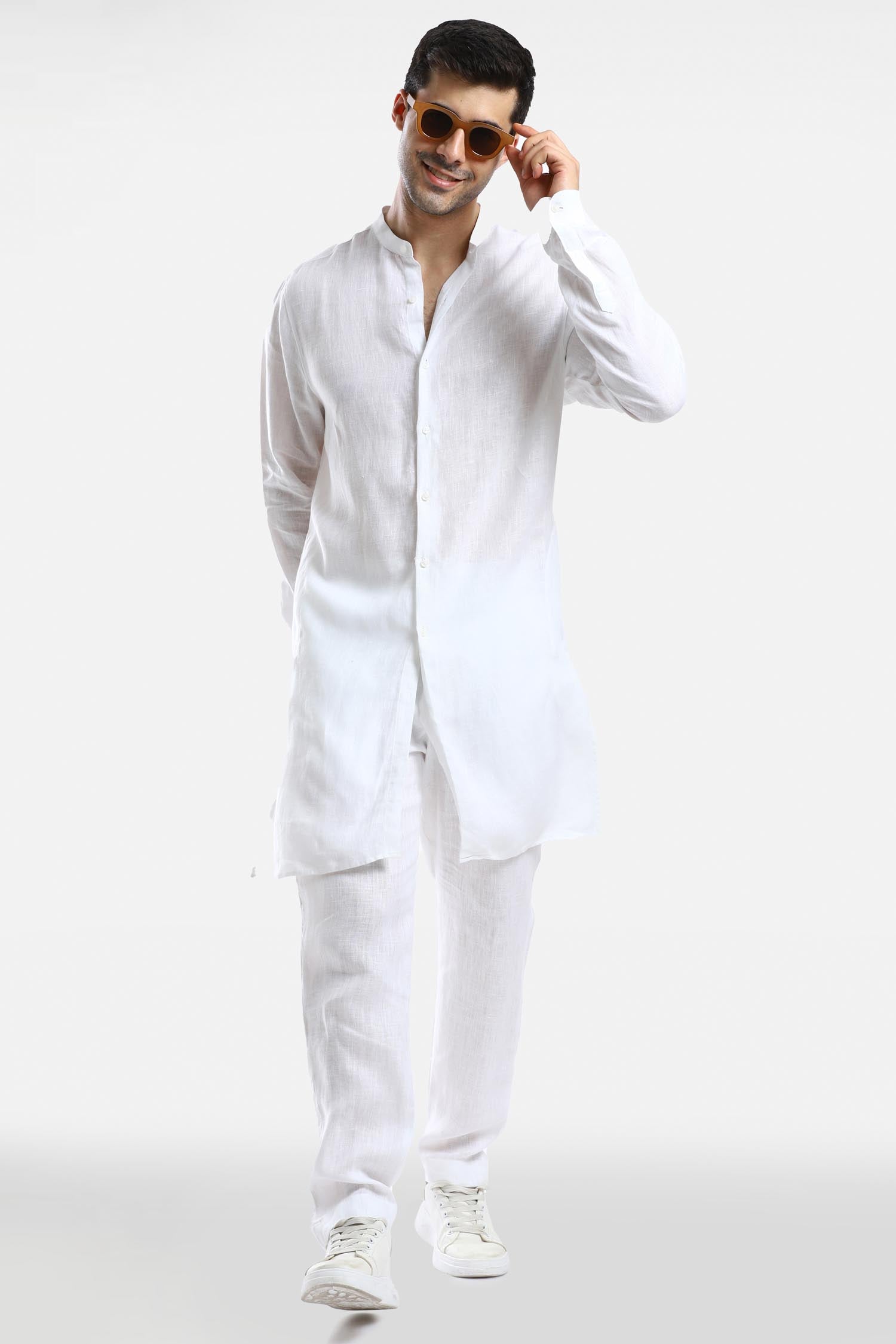 White Linen Kurta