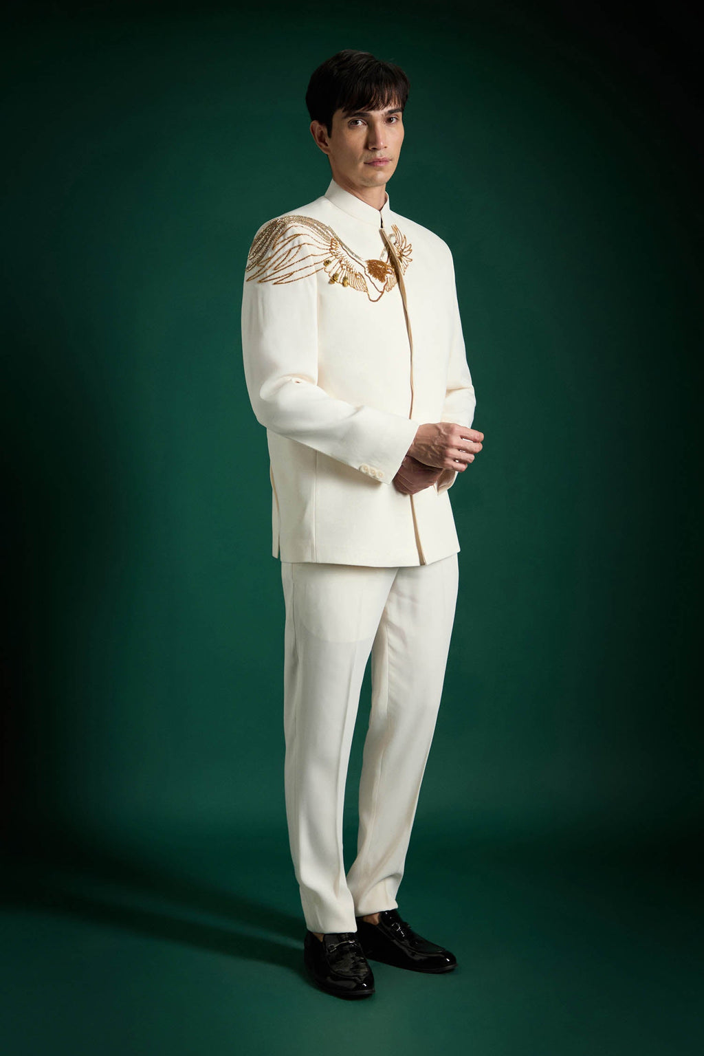 Eagle Hand Embroidered Bandhgala