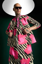 Wild Flower-hand Embroidered Designer Bundi