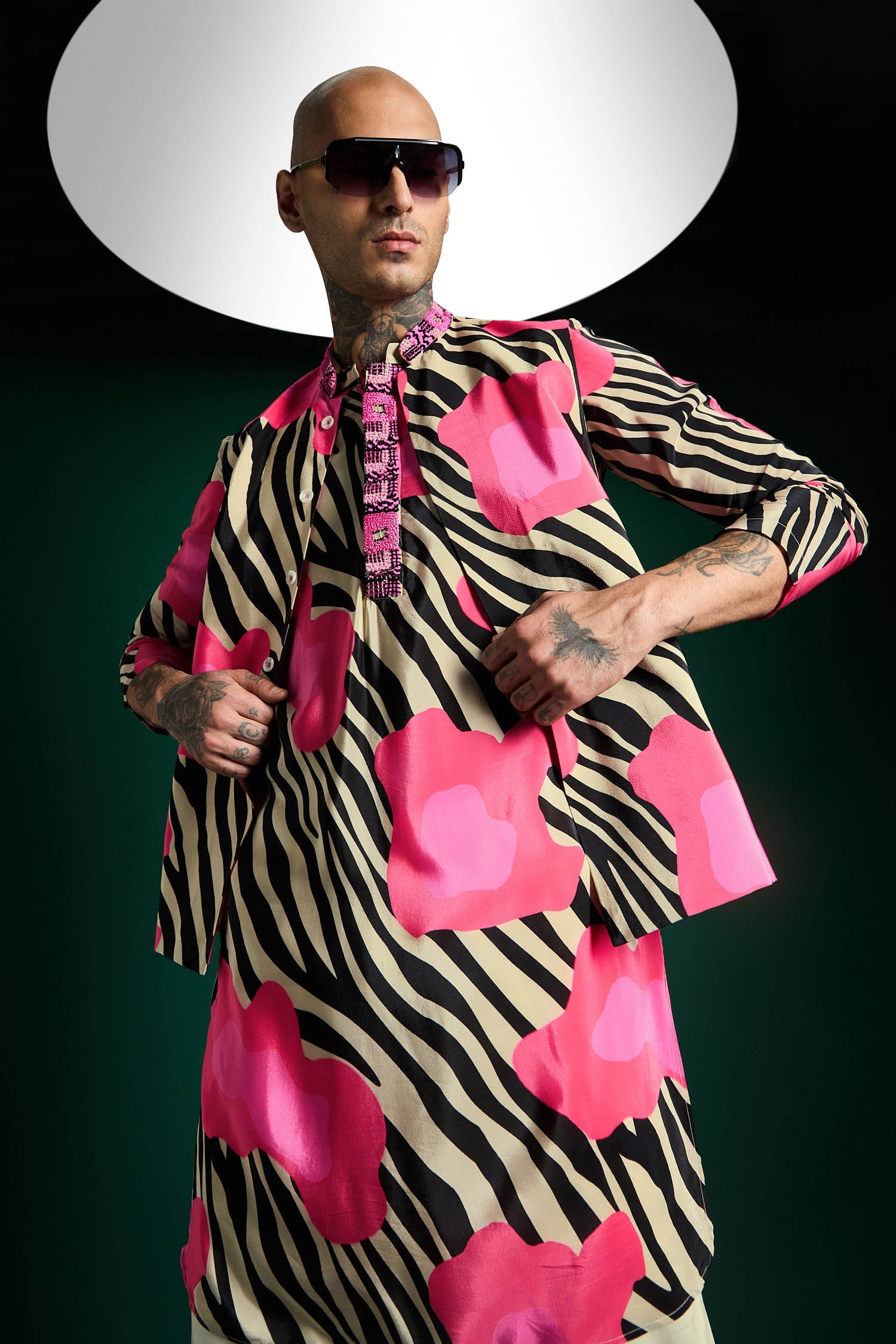 Wild Flower-hand Embroidered Designer Bundi