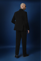 Avian Hand Embroidered Tuxedo - Black