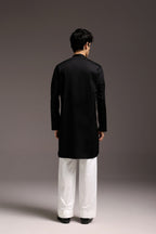 Pearl Pod - Hand Embroidered Designer Kurta - Black