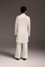 HeartThrob (Rhinestone) - Hand Embroidered Designer Kurta - Ivory