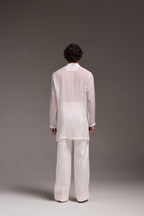 Organza Designer Kurta - Ecru White