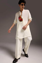 Spectrum - Hand Embroidered Designer Kurta - Ivory