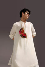 Spectrum - Hand Embroidered Designer Kurta - Ivory