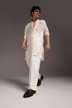 Soul - Hand Embroidered Designer Kurta - Ivory