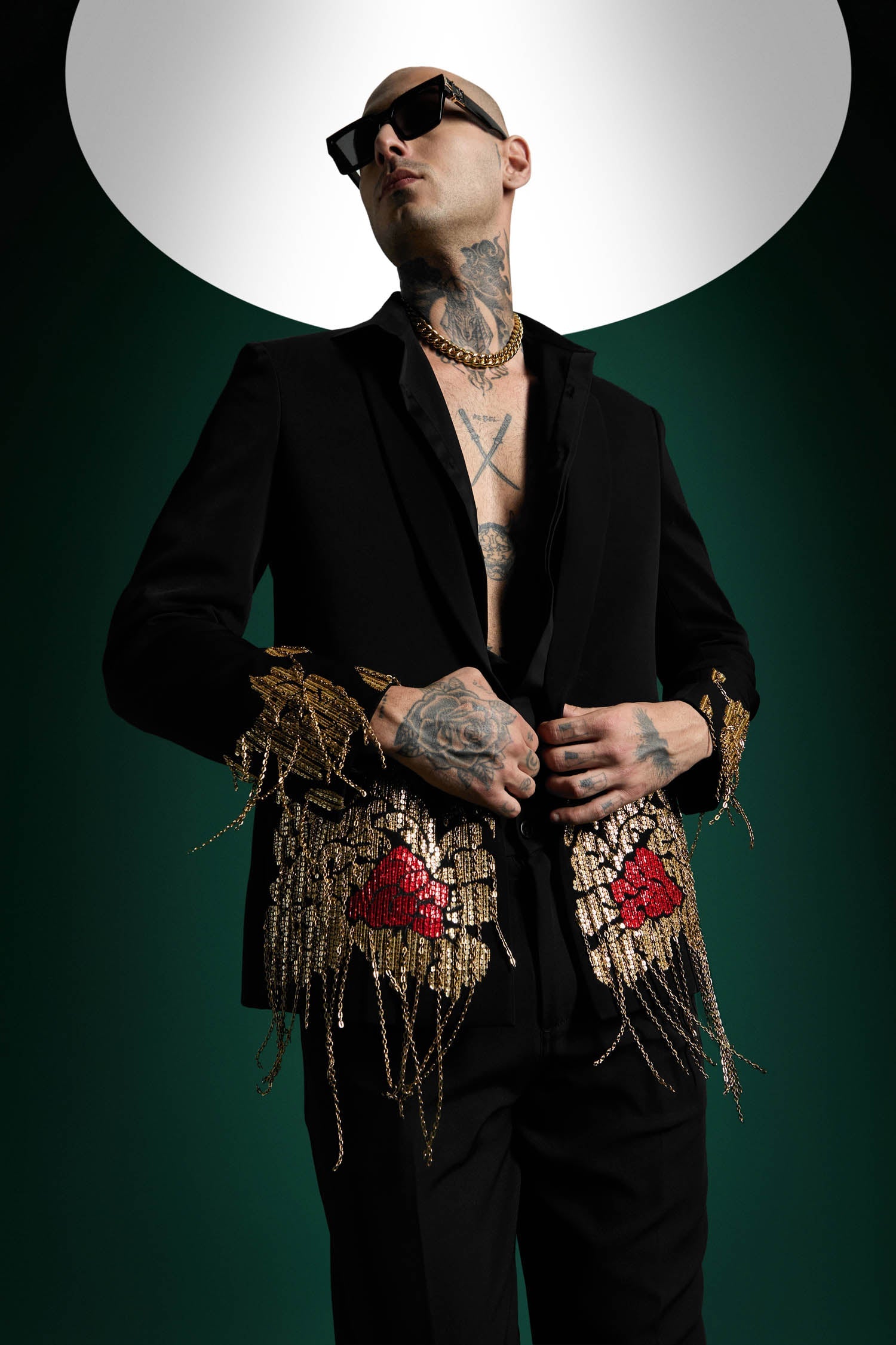 Golden Crest - Hand Embroidered Designer Tuxedo