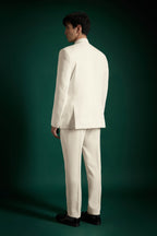 Serene Bloom(Rose)-hand Embroidered Bandhgala