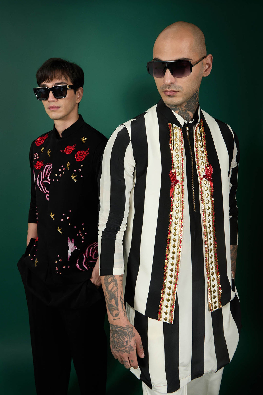 Meadows - Hand Embroidered Designer Bundi