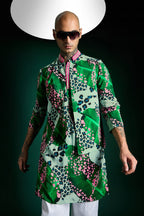 Banana Leaf-hand Embroidered Designer Bundi