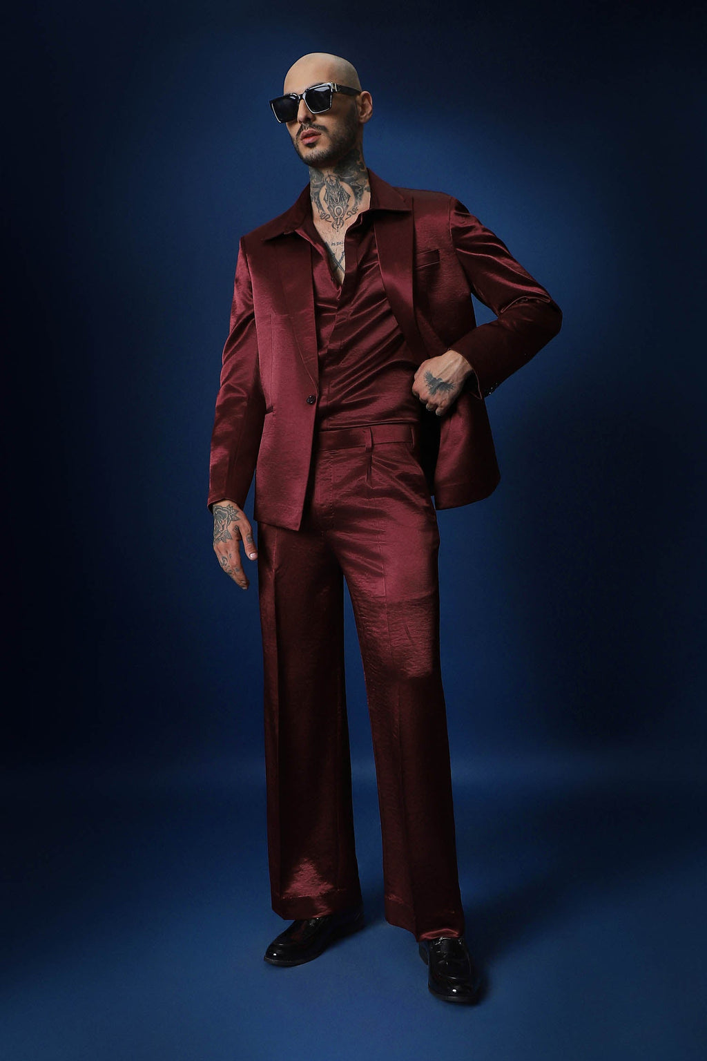 Tuxedo- Cherry Red / Relaxed Fit